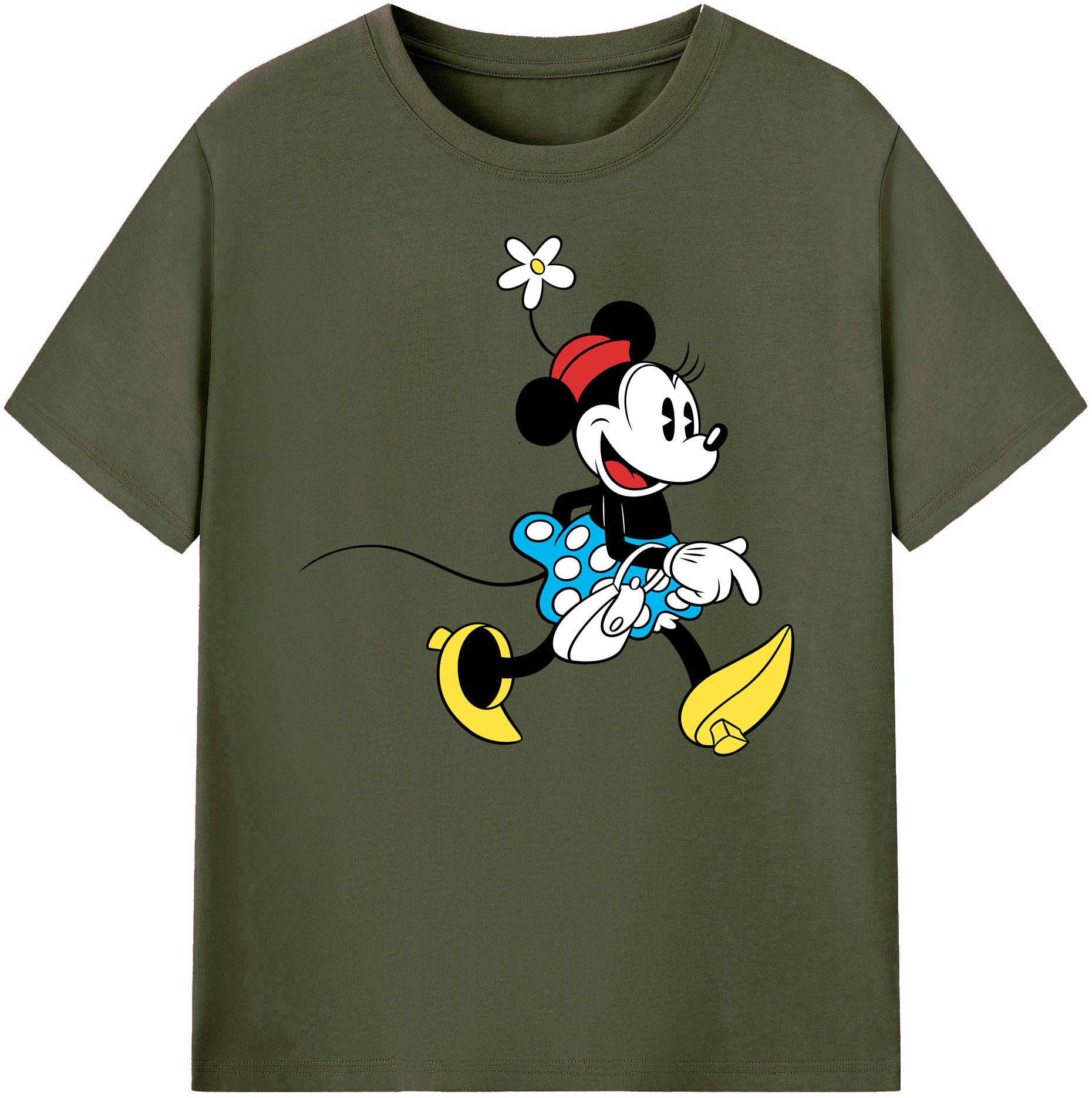 ミッキーマウス Mickey Mouse 綿100％ メンズ半袖Tシャツ｜肌触りやわらか＆通気性
